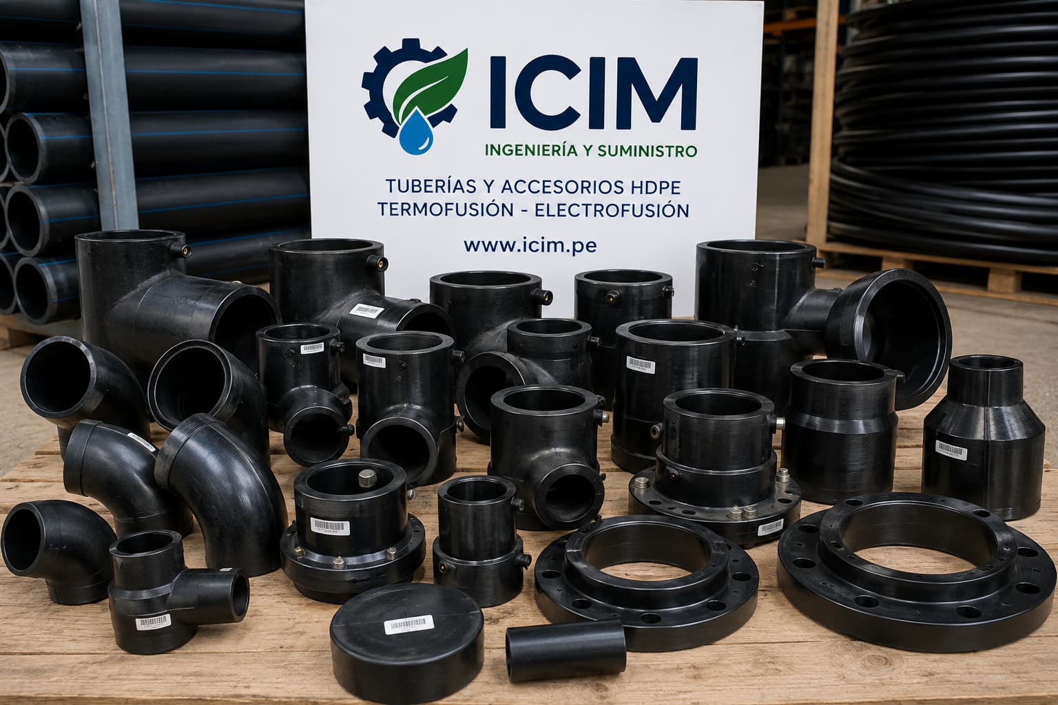Accesorios HDPE para termofusión comercializados por ICIM